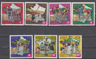 A12 S2 9 - Timbre foarte vechi - Guineea Ecuatoriala - Turul Frantei 72 ciclism foto