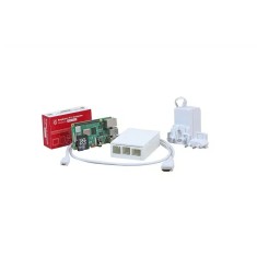 Kit de incepatori Raspberry Pi 4, 4GB, carcasa, card SD, cablu si incarcator