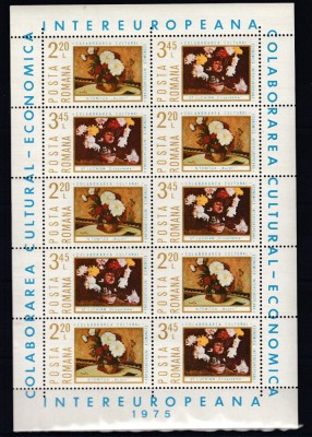ROMANIA 1975 LP 879 a COLABORAREA CULTURAL-ECONOMICA IN COALA MICA 5 SERII MNH foto