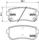 BREMBO P 30 051 PRIME LINE set placute frana,frana disc
