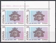 Spania 1993 - Ziua timbrului, Bloc de 4, MNH