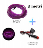 FIR CU NEON Mov, 5 METRI, ALIMENTARE bricheta, Universal