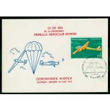 1978 Commemorative Sheet 55 DE ANI DE LA INFIINTAREA PRIMULUI AEROCLUB ROMAN