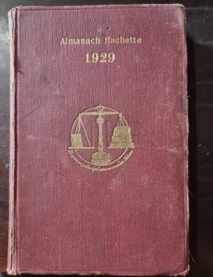 Almanach Hachette 1929 foto