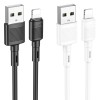 Cablu Hoco USB-A la Lightning 2.4A X83 1m Alb - Incarcare Rapida si Conectivitate Fiabila pentru Dispozitivele Tale Apple