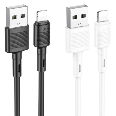Cablu Hoco USB-A la Lightning 2.4A X83 1m Alb - Incarcare Rapida si Conectivitate Fiabila pentru Dispozitivele Tale Apple foto