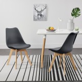 Scaune design Tori set 2 buc 81 x 49 x 57cm gri [en.casa] HausGarden Leisure, [en.casa]