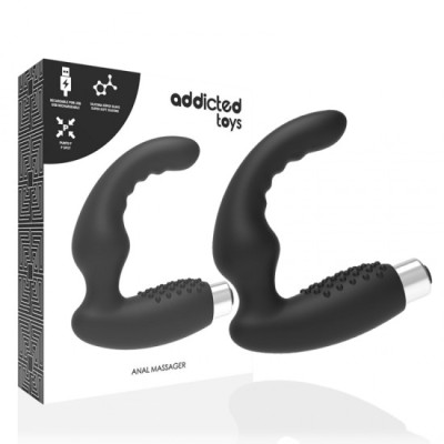 ADDICTED TOYS - PROSTATIC VIBRATOR RECHARGEABLE MODEL 2 - BLACK foto