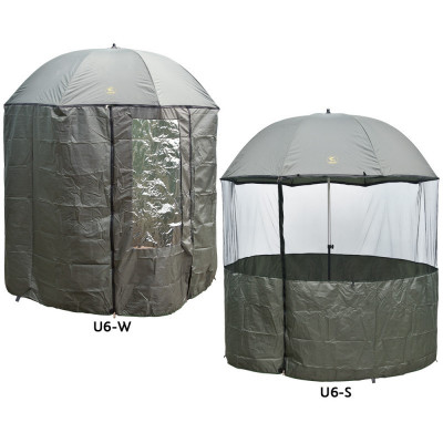 Shelter U6 Baracuda umbrela inchidere totala cu 2 tipuri de Perete vertical W+S foto
