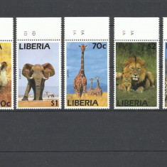 LIBERIA 1995 FAUNA ANIMALE SALBATICE