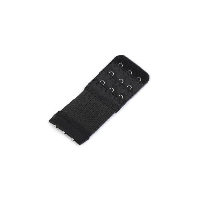 Extensie pentru sutien, 3x3 prinderi latime 3.8 cm, lungime 8 cm - Negru foto
