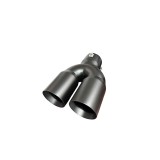 Ornament toba inox dublu universal negru mat diametru 76mm Cod: M2009X-76