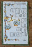 PROSOP - CALENDAR DE BUCĂTĂRIE DIN BUMBAC, 1989