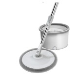 Mop Rotativ rotund, laveta microfibra, cu galeata, 5L