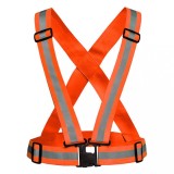 Cumpara ieftin Ham cu banda reflectorizanta universal, reglabil, material elastic - Portocaliu