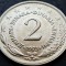 Moneda 2 DINARI / DINARA - RSF YUGOSLAVIA, anul 1973 *cod 2212 = A.UNC