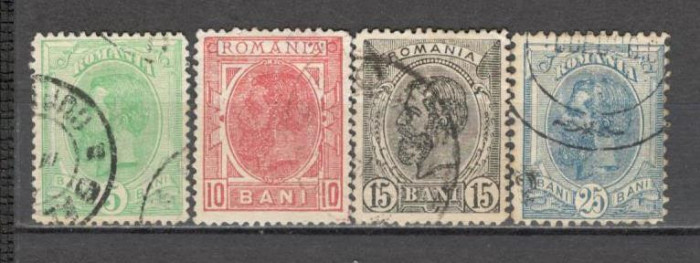 Romania.1898 Regele Carol I-Spic de grau filigran PR stampilate GR.9