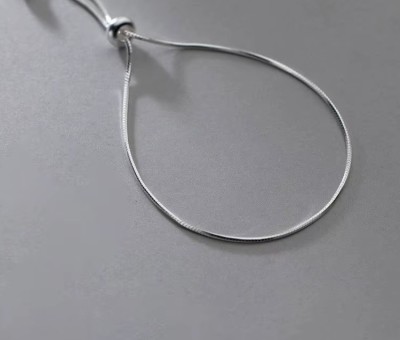 Brățară Reglabilă din Argint 925 &amp;ndash; Eleganță și Simplitate pentru Orice Ocazie foto