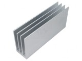 Radiator extrudat cu aripioare 150mm x 35mm aluminiu brut