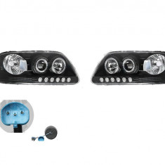 Set faruri tuning FORD EXPEDITION (UN93), 11.1996-11.2002; F-SERIES, 09.1996-09.2003, Taiwan, partea stanga+dreapta, H1+H1; manual; negru, transparen