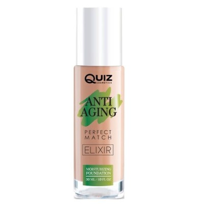 Fond de ten Anti Aging Foundation Golden Beige, Quiz Cosmetics nr 02, 30ml foto