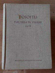 Dosoftei Psaltirea in versuri 1673 editie critica de N. A. Ursu foto