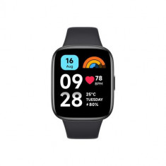 Smartwatch Xiaomi Redmi Watch 3 Active, Display LCD 1.83inch, Bluetooth, Waterproof 5 ATM, Senzor Ritm cardiac (Negru)
