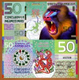 KAMBERRA - FANTASY NOTE - 50 NUMISMAS 2016 - UNC / POLIMER / ZODIAC - ANUL MAIMUTEI