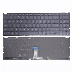 Tastatura Laptop, Asus, VivoBook 15 R564D, R564DA, R564DK, R564F, R564FA, R564FJ, R564J, R564JA, R564U, R564UA, iluminata, neagra, layout US