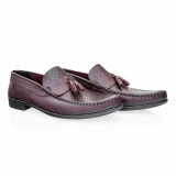 Pantofi barbati Caspian din piele naturala Cas-690-L BORDO, 40, 42 - 44