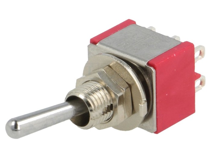 Comutator basculant DPDT ON-ON 5A