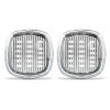 Set Lampi Semnalizare Laterala LED Audi A3 8L, A4 B5, A8 D2, Transparente, Portocalii, Compatibil Can-Bus, Recambo