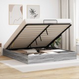 vidaXL Cadru de pat otoman Gri Sonoma 193 x 120 x 25 cm PAL 3409210