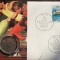GERMANIA DEMOCRATA - FDC SI MONEDA UNC 10 MARK 1988, 40 ANI DE SPORT IN DDR