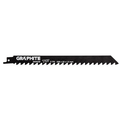 Panza pentru ferastrau sabie HM 228x22x1.5 mm 3TPI GRAPHITE 56H038 HardWork ToolsRange foto