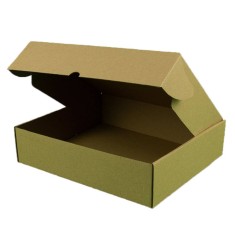 Set 100 Cutii cu Autoformare, 450x200x40 mm, Carton Natur foto