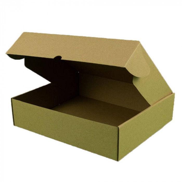 Set 100 Cutii cu Autoformare, 295x260x73 mm, Carton Natur