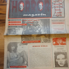 ziarul horror magazin noiembrie 1996 -anul 1,nr.1-prima aparitie a ziarului