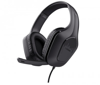 Casti Gaming Trust GXT 415 Zirox cu fir, negru - RESIGILAT foto