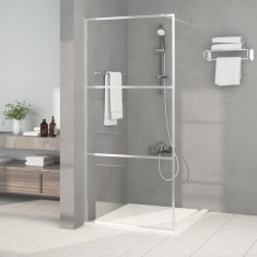 vidaXL Paravan duș walk-in argintiu 90x195 cm sticlă ESG transparentă 152116