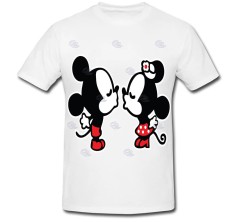 Tricou &amp;quot; Mickey Mouse and Minnie Mouse - kiss 2 &amp;quot; foto