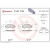 Placute frana Citroen Jumper 2 Box 04.06-, Jumper 2 Bus 04.06-, Jumper 2 04.06-; Fiat Ducato Box ( 250) 07.06-, Ducato Bus (250) 07.06-, Ducato (250), BREMBO