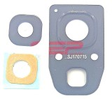 Geam Camera cu Rama Samsung Galaxy A3 2017, A5 2017, Negru - Inlocuire Camera