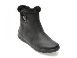 Ghete RIEKER negre, Z0080, din piele ecologica