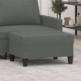 VidaXL Taburet, gri &icirc;nchis, 70x55x41 cm, material textil