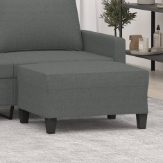 vidaXL Taburet, gri &icirc;nchis, 70x55x41 cm, material textil