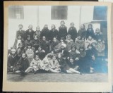 Fotografie pe carton, clasa IV primara nr.2 Timisoara, 1931