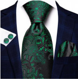 Set cravata + batista + butoni - matase - model 454, HTM