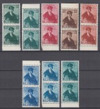 ROMANIA 1940 LP 138 CAROL II CU PELERINA PERECHE SERII STARE MNH