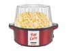 Aparat popcorn Beper P101CUD050 700W, Capac transparent transformabil in bol, Usor de utilizat, Indicator luminos, Rosu
